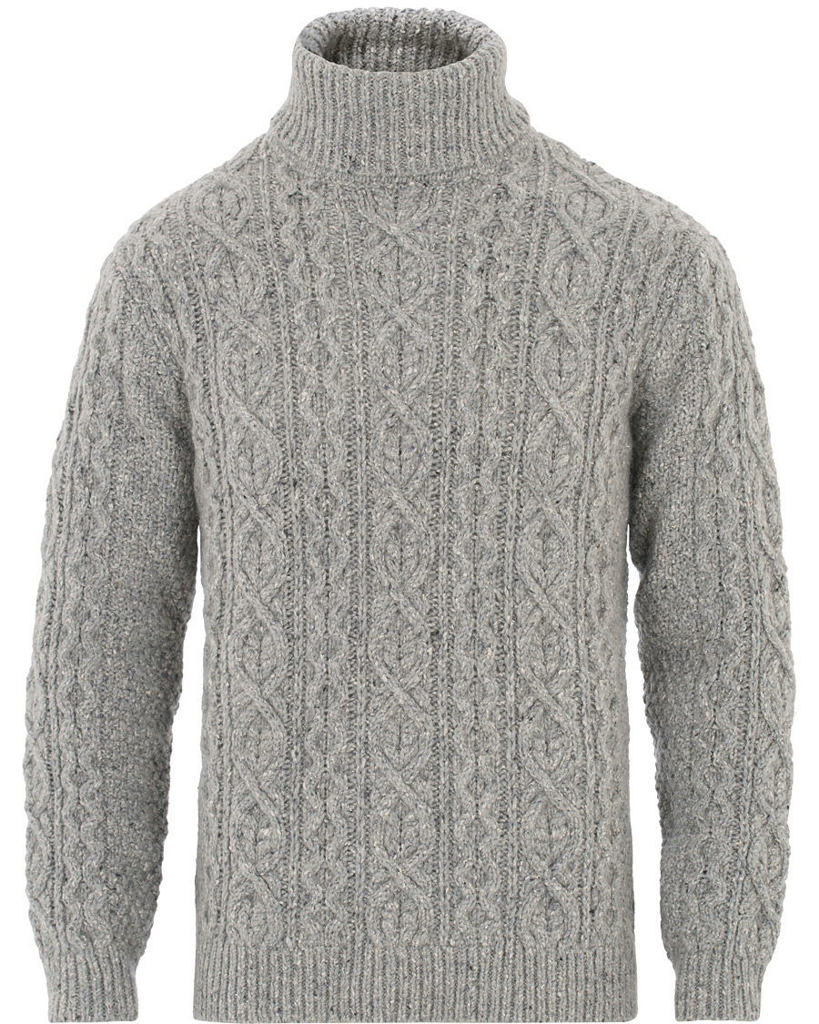 Men | Sweaters & Knitwear | NN07 | Bert Cable Rollneck Grey