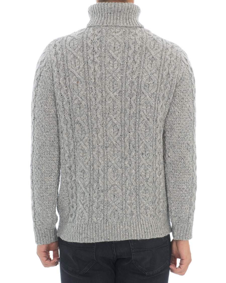Men | Sweaters & Knitwear | NN07 | Bert Cable Rollneck Grey