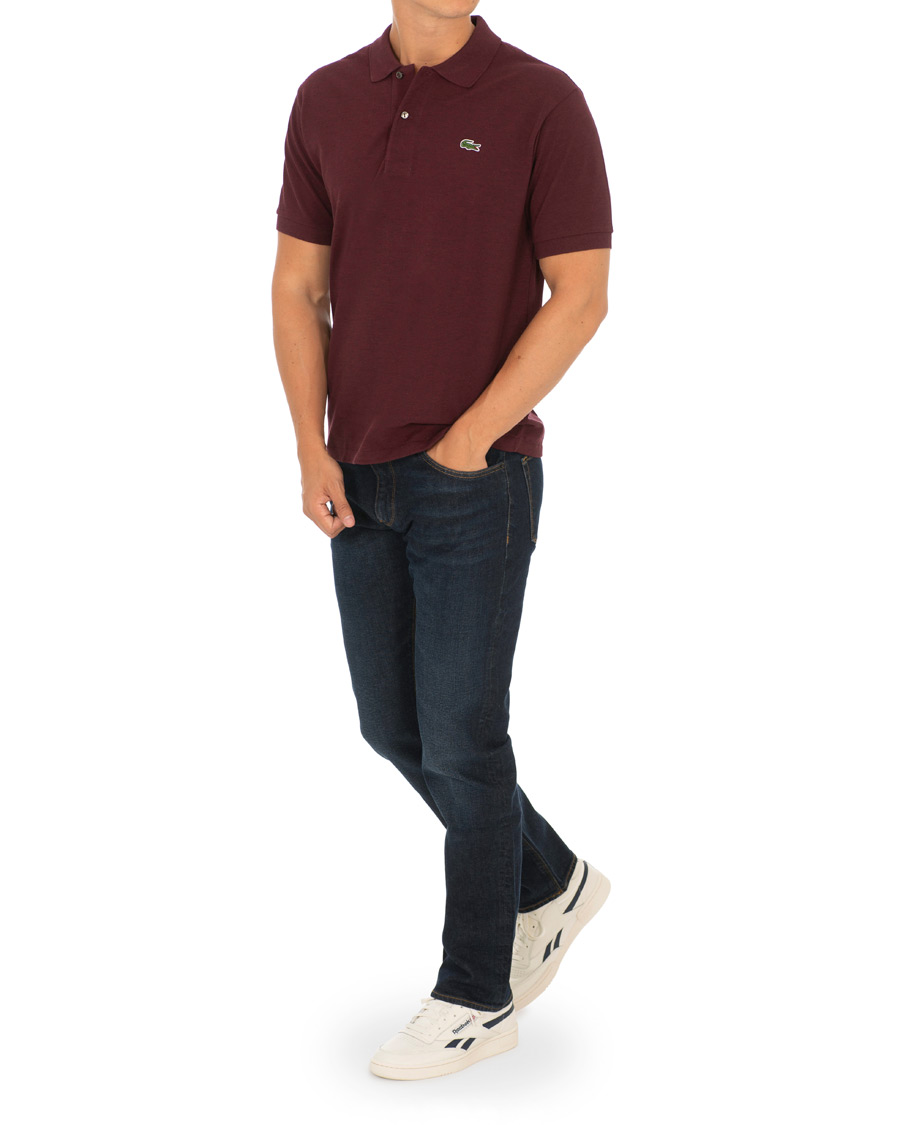Men | Polo Shirts | Lacoste | Original Polo Melange Piké Vine Chine