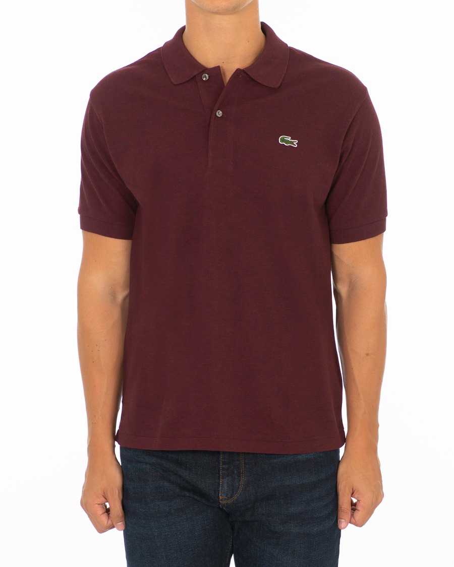 Men | Polo Shirts | Lacoste | Original Polo Melange Piké Vine Chine