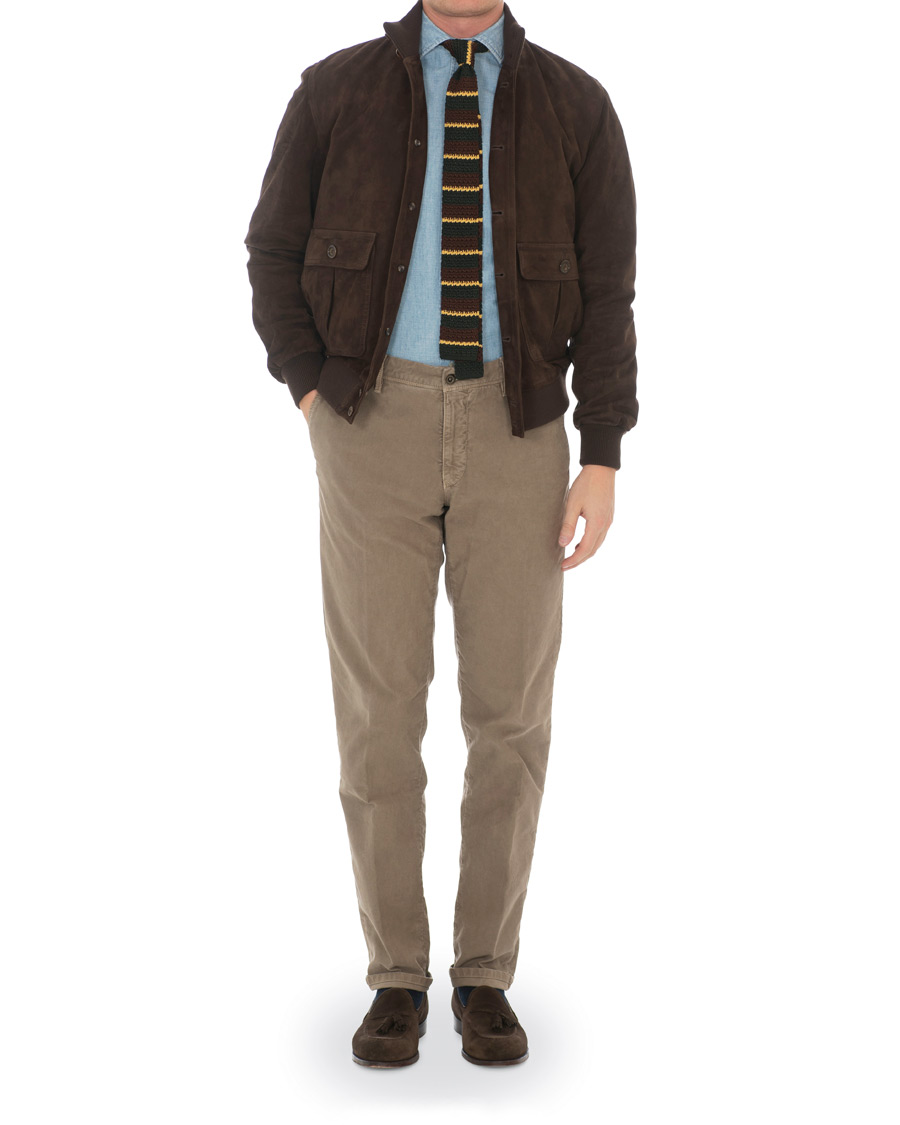 Men | Coats & Jackets | Valstar | Valstarino Suede Jacket Dark Brown