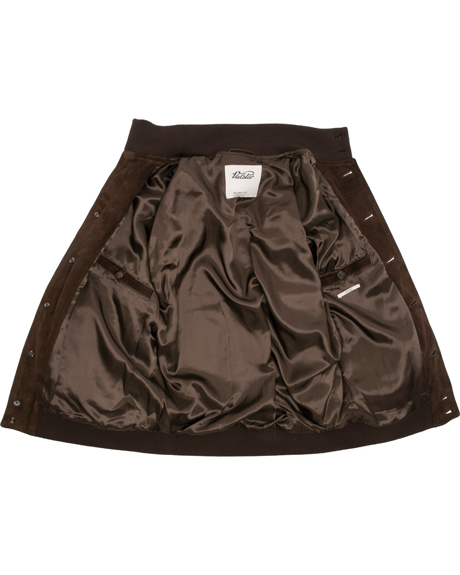 Men | Coats & Jackets | Valstar | Valstarino Suede Jacket Dark Brown