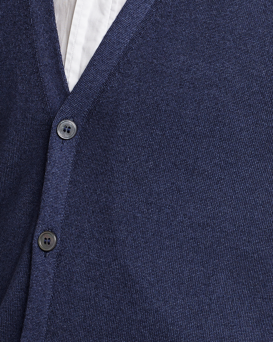 Men | Sweaters & Knitwear | Gran Sasso | Vintage Merino Fashion Fit Slipover Navy
