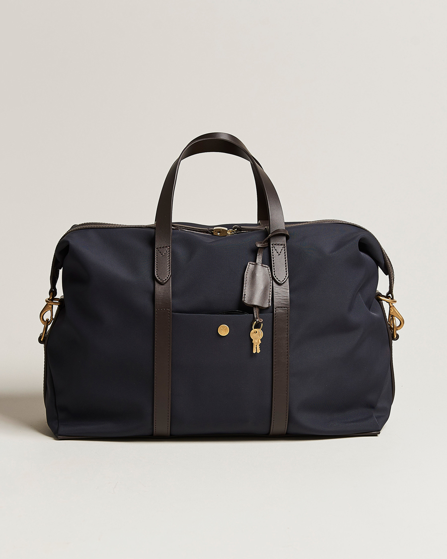 Men | Bags | Mismo | M/S Avail 48h Nylon Weekendbag Navy/Dark Brown