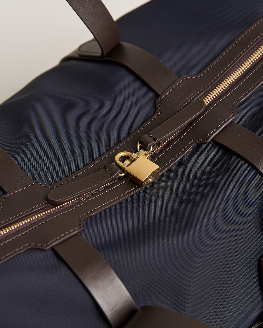 Men | Bags | Mismo | M/S Avail 48h Nylon Weekendbag Navy/Dark Brown