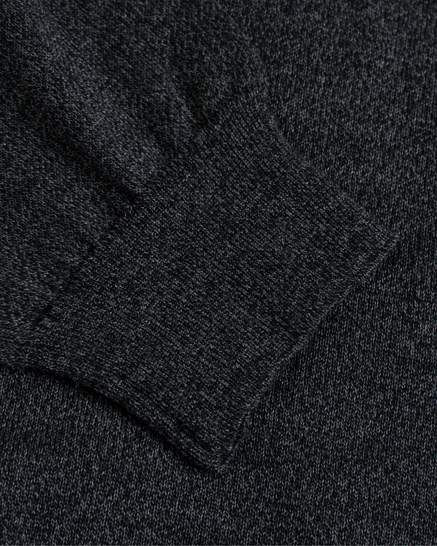 Men | Sweaters & Knitwear | Oscar Jacobson | Cole Extra Fine Merino Rollneck Dark Grey
