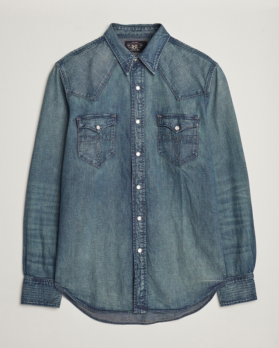 Men | Shirts | RRL | Buffalo Western Shirt Dark Wash