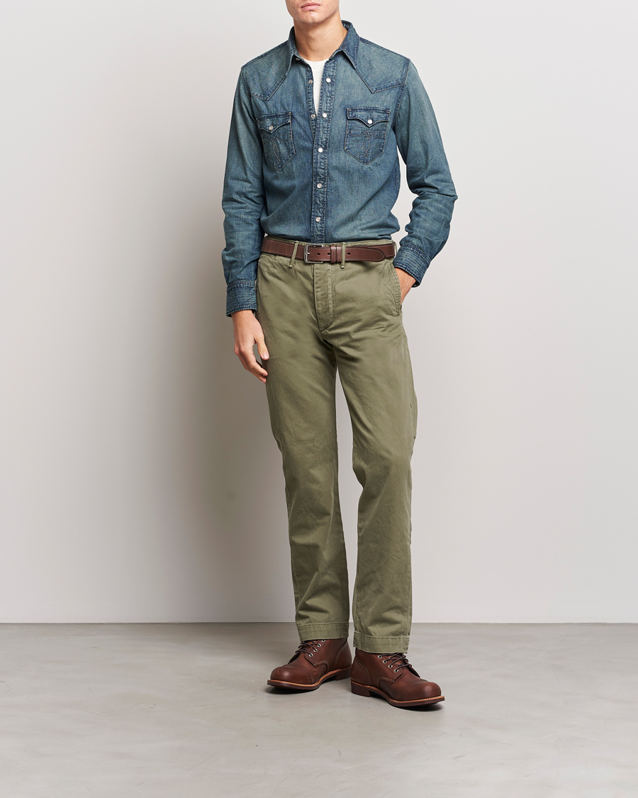 Men | Shirts | RRL | Buffalo Western Shirt Dark Wash