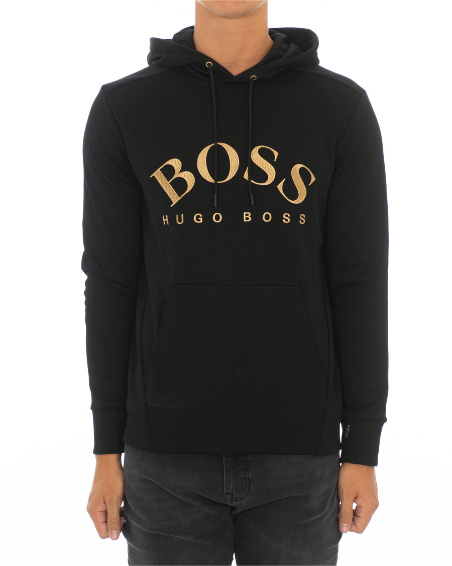 boss hoodie black and gold