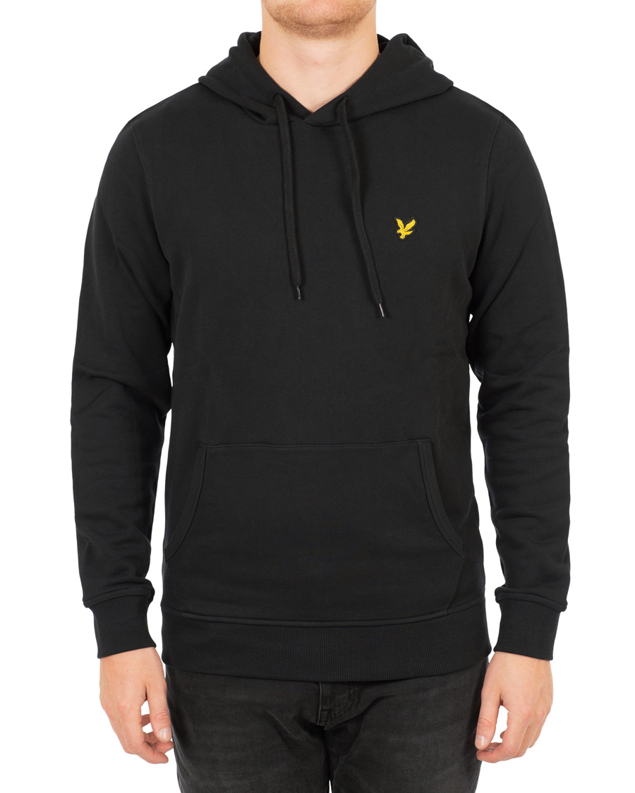 Men | Sweaters & Knitwear | Lyle & Scott | Pullover Hoodie True Black
