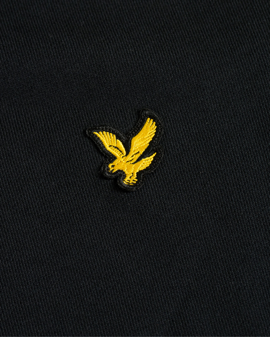 Men | Sweaters & Knitwear | Lyle & Scott | Pullover Hoodie True Black
