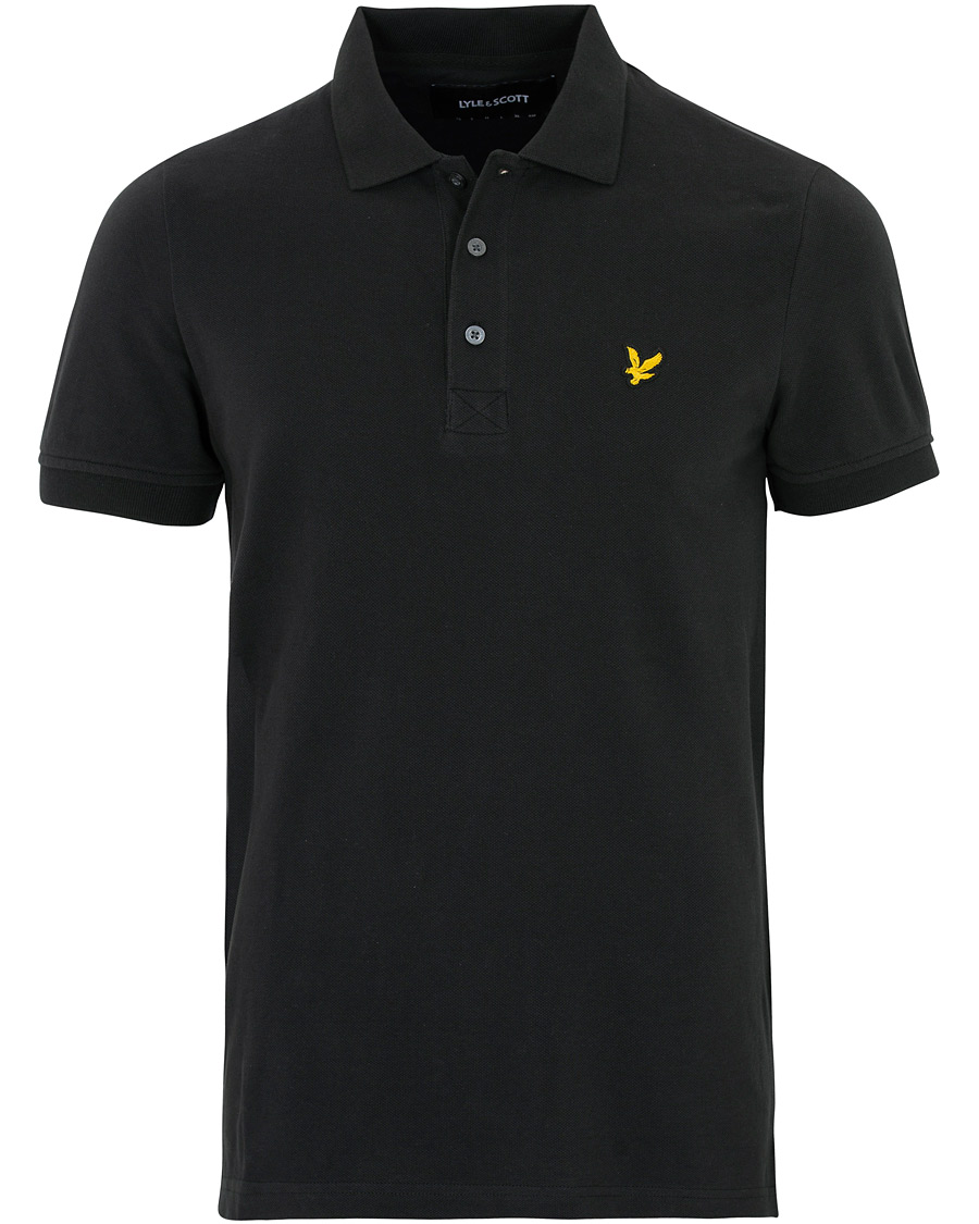 Men | Polo Shirts | Lyle & Scott | Plain Polo Shirt True Black