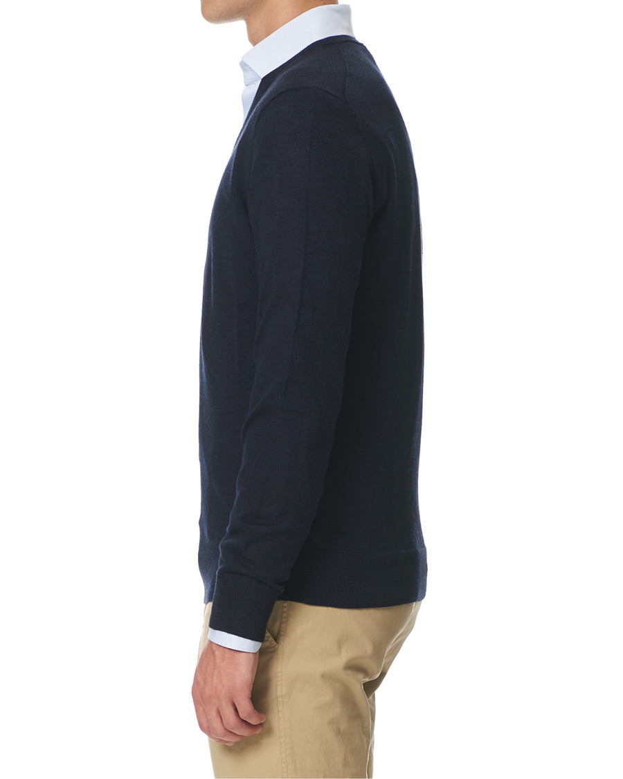 Men | Sweaters & Knitwear | Tiger of Sweden | Rael V-Neck Pullover Navy