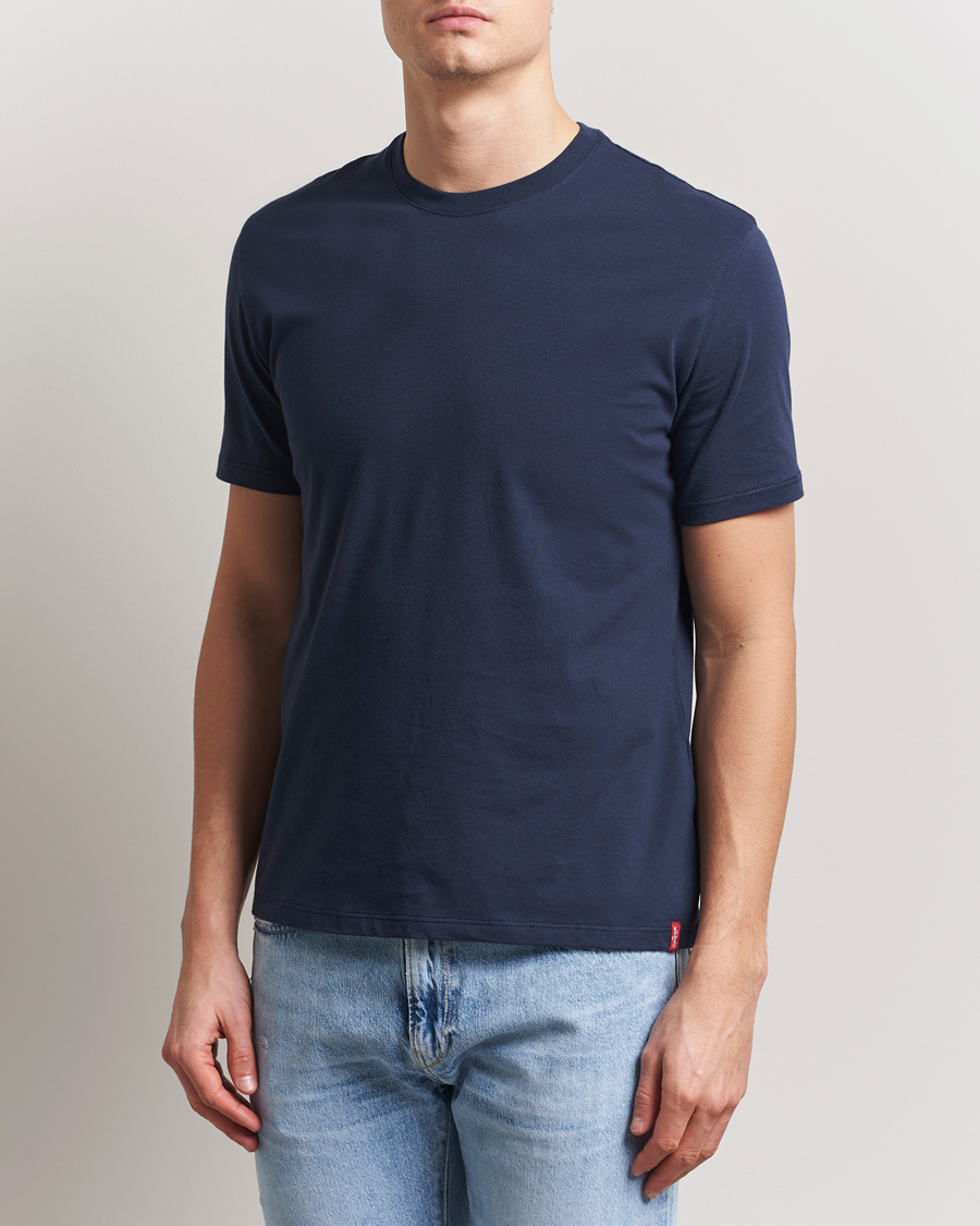 Men | T-Shirts | Levi's | 2-Pack Crew Neck T-Shirt Navy/White