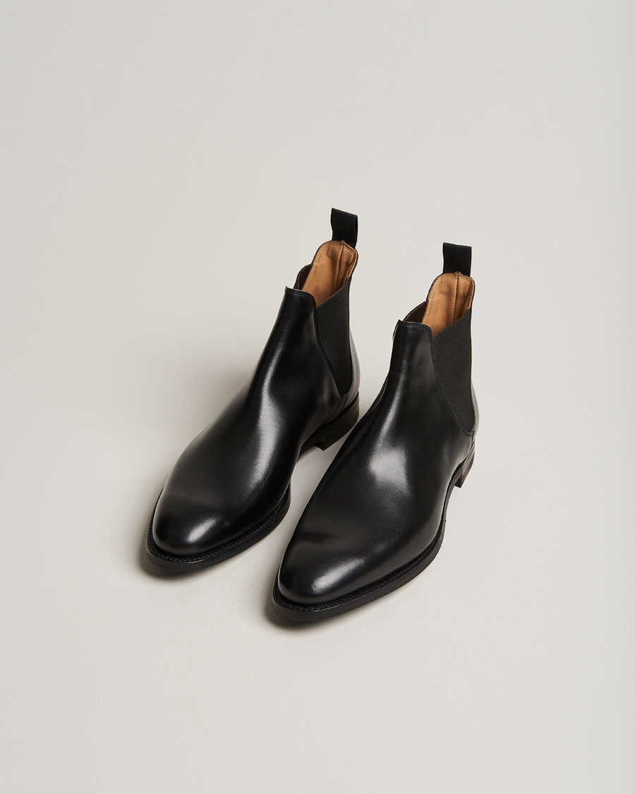 Men | Handmade Shoes | Crockett & Jones | Chelsea 8 City Sole Black Calf