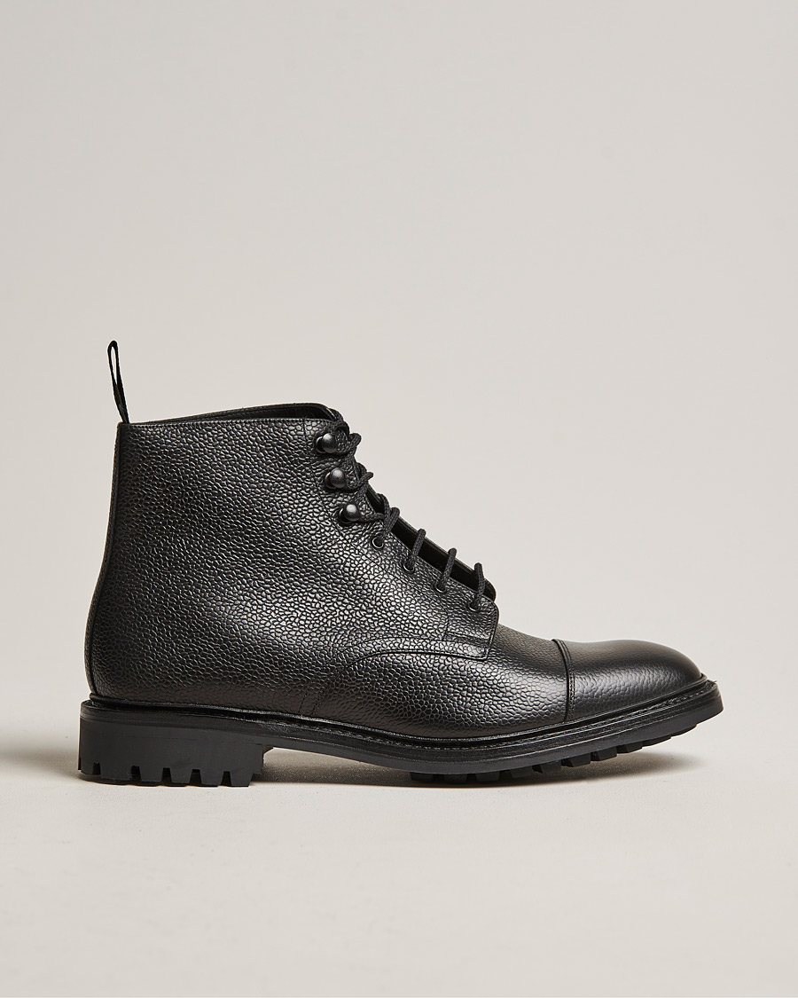 Men | Boots | Loake 1880 | Sedbergh Derby Boot Black Calf Grain
