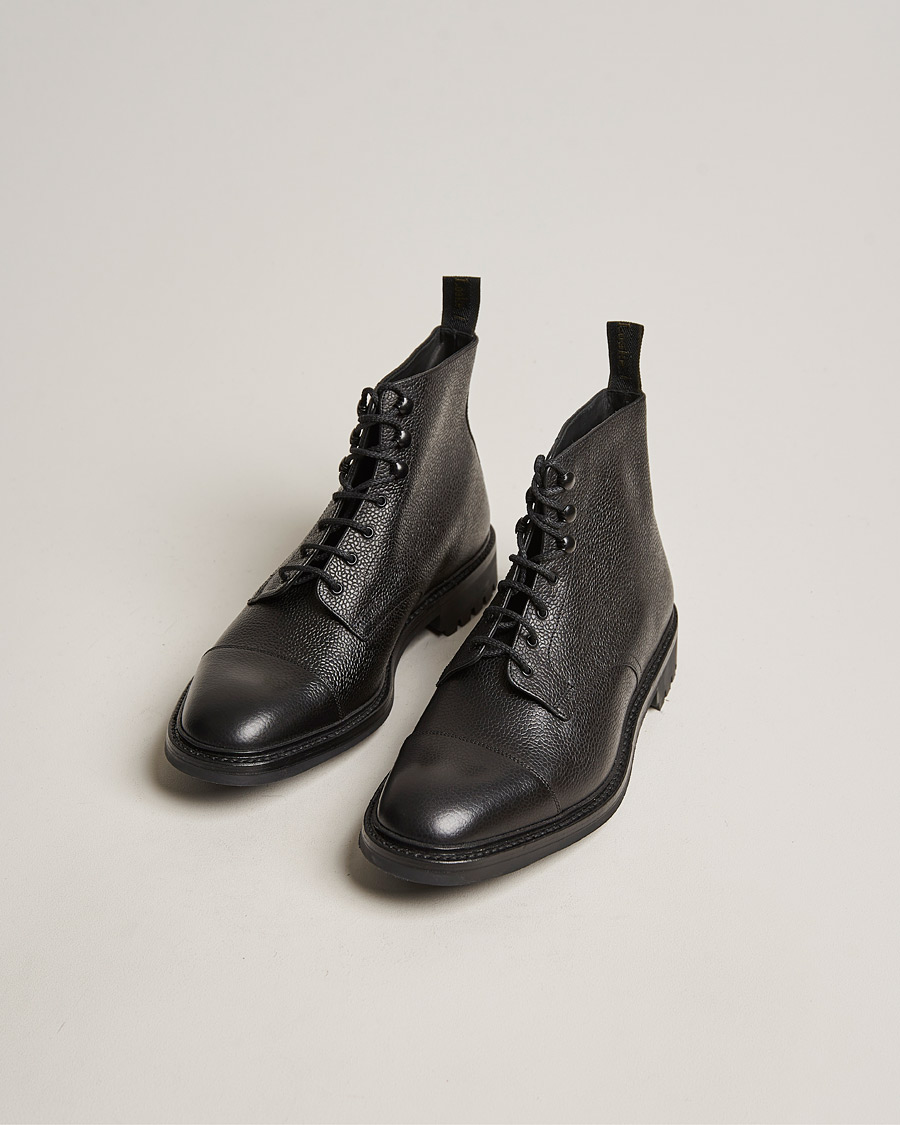 Men | Lace-up Boots | Loake 1880 | Sedbergh Derby Boot Black Calf Grain