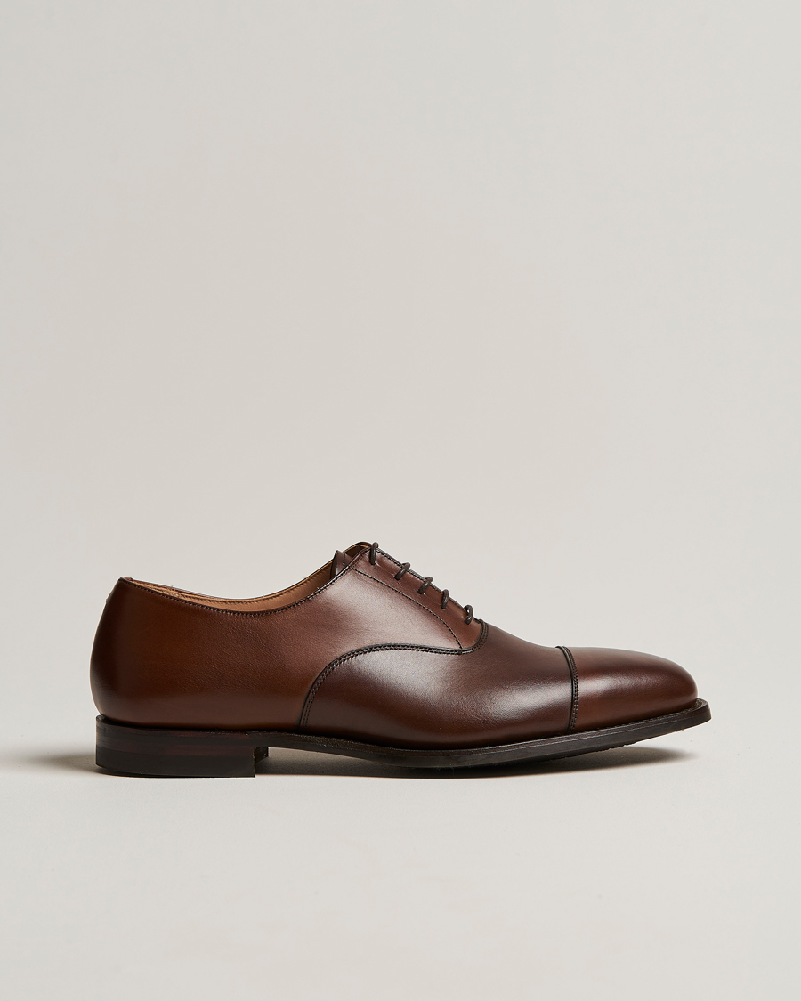 Men | Oxford Shoes | Crockett & Jones | Connaught 2 City Sole Dark Brown Calf
