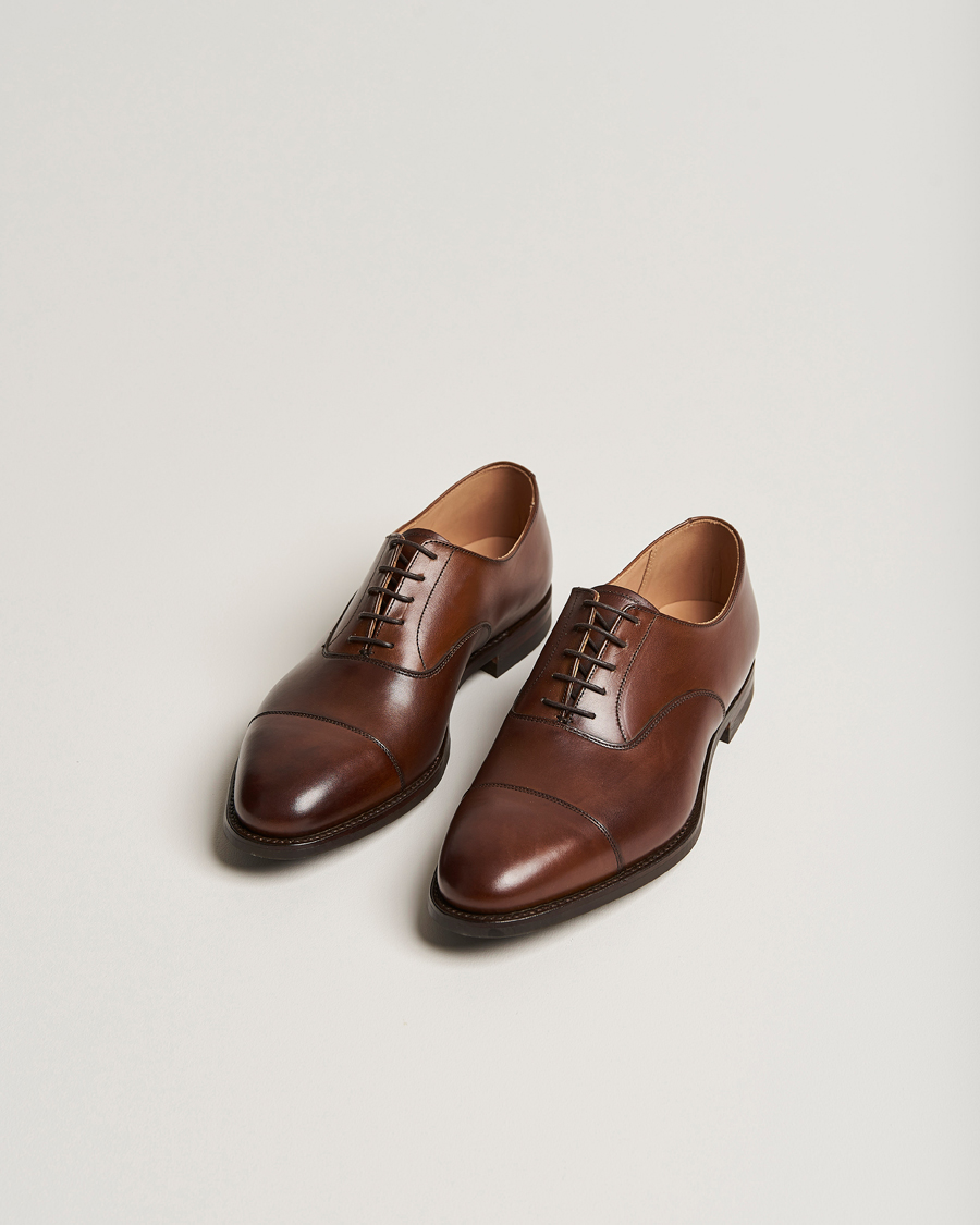 Men | Oxford Shoes | Crockett & Jones | Connaught 2 City Sole Dark Brown Calf