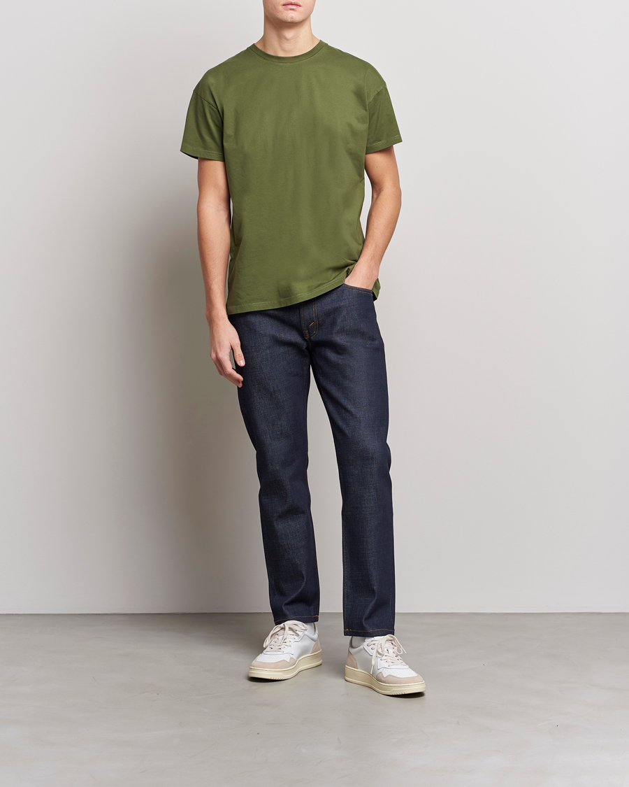 Men | Trousers | Jeanerica | TM005 Tapered Jeans Blue Raw