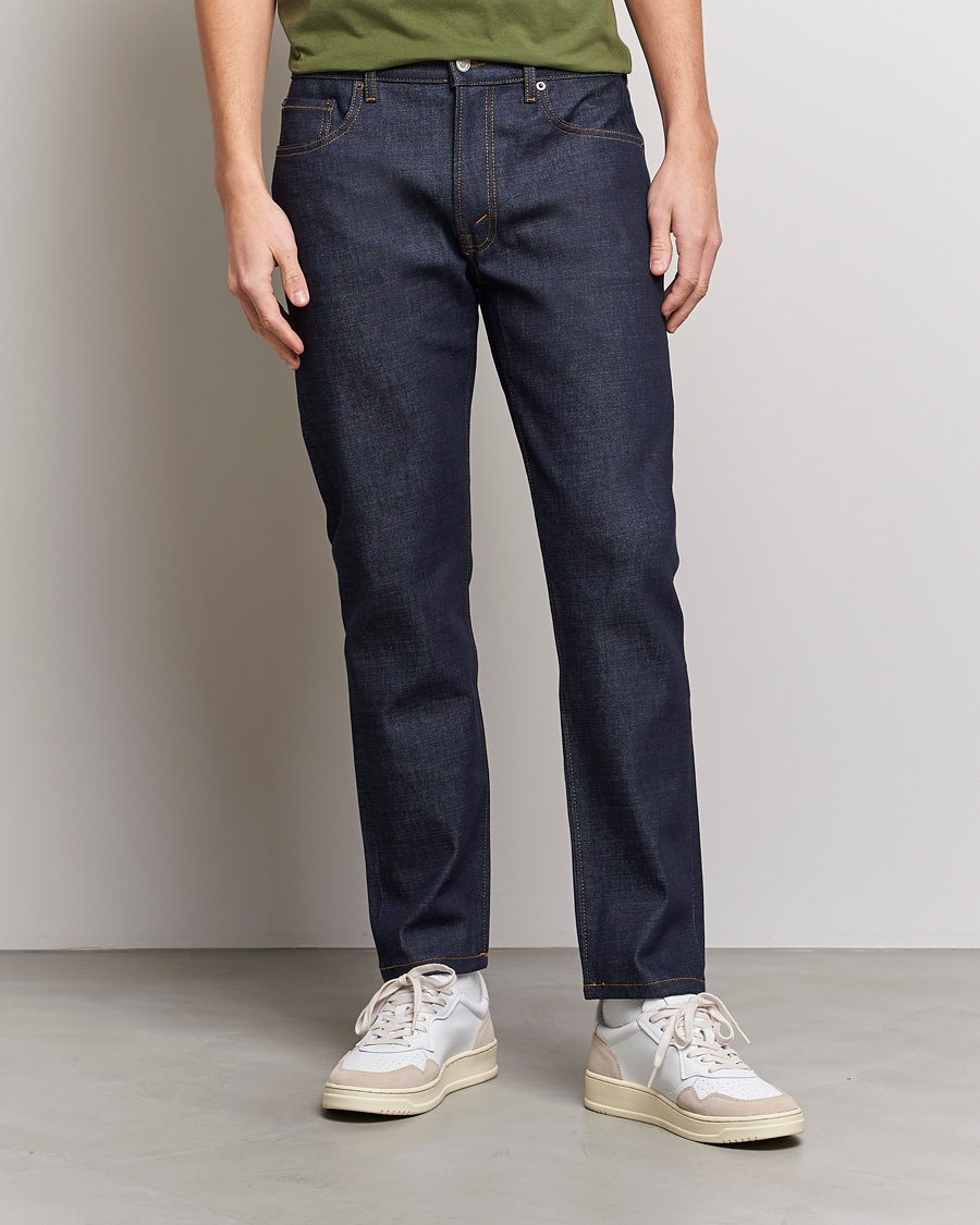 Men | Trousers | Jeanerica | TM005 Tapered Jeans Blue Raw