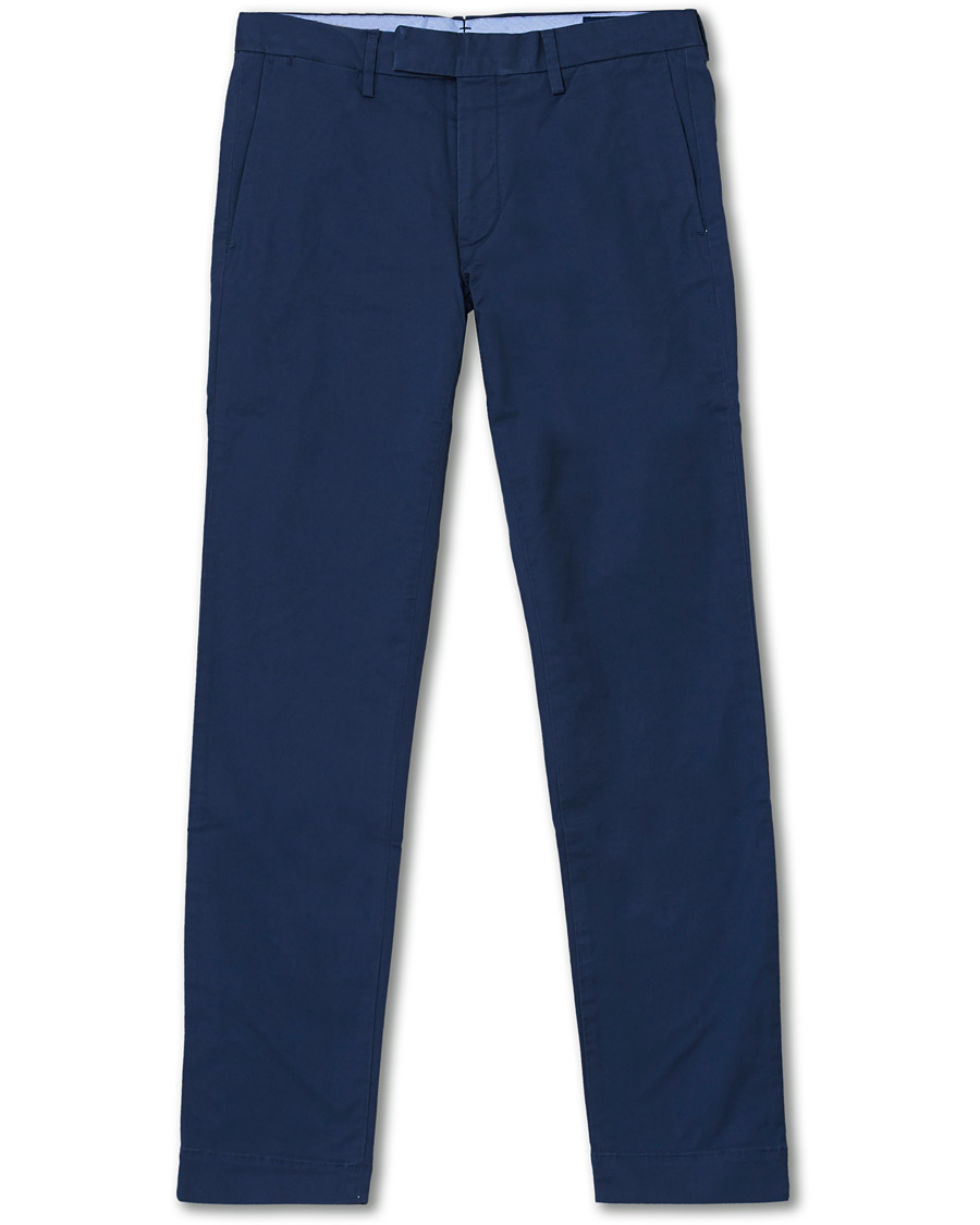 Men | Trousers | Polo Ralph Lauren | Slim Fit Stretch Hudson Chino Boston Navy