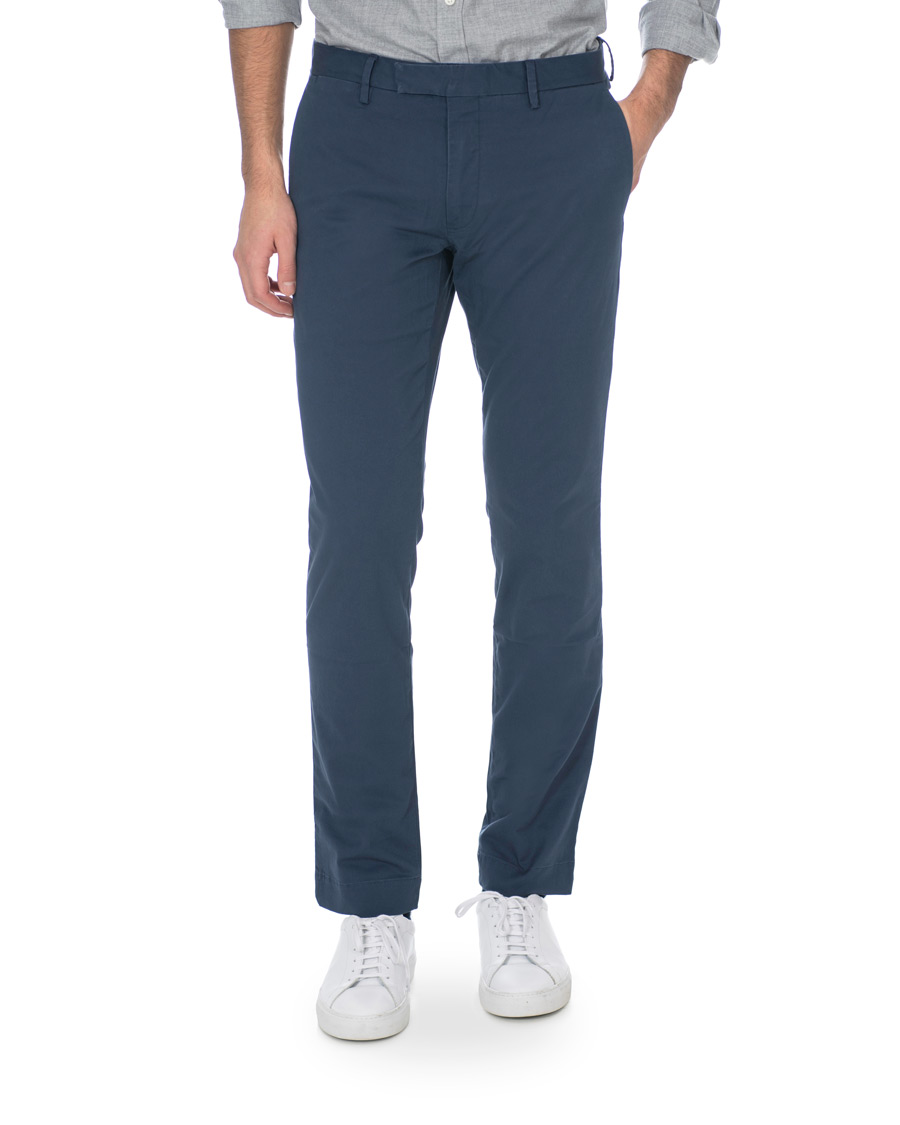 Men | Trousers | Polo Ralph Lauren | Slim Fit Stretch Hudson Chino Boston Navy
