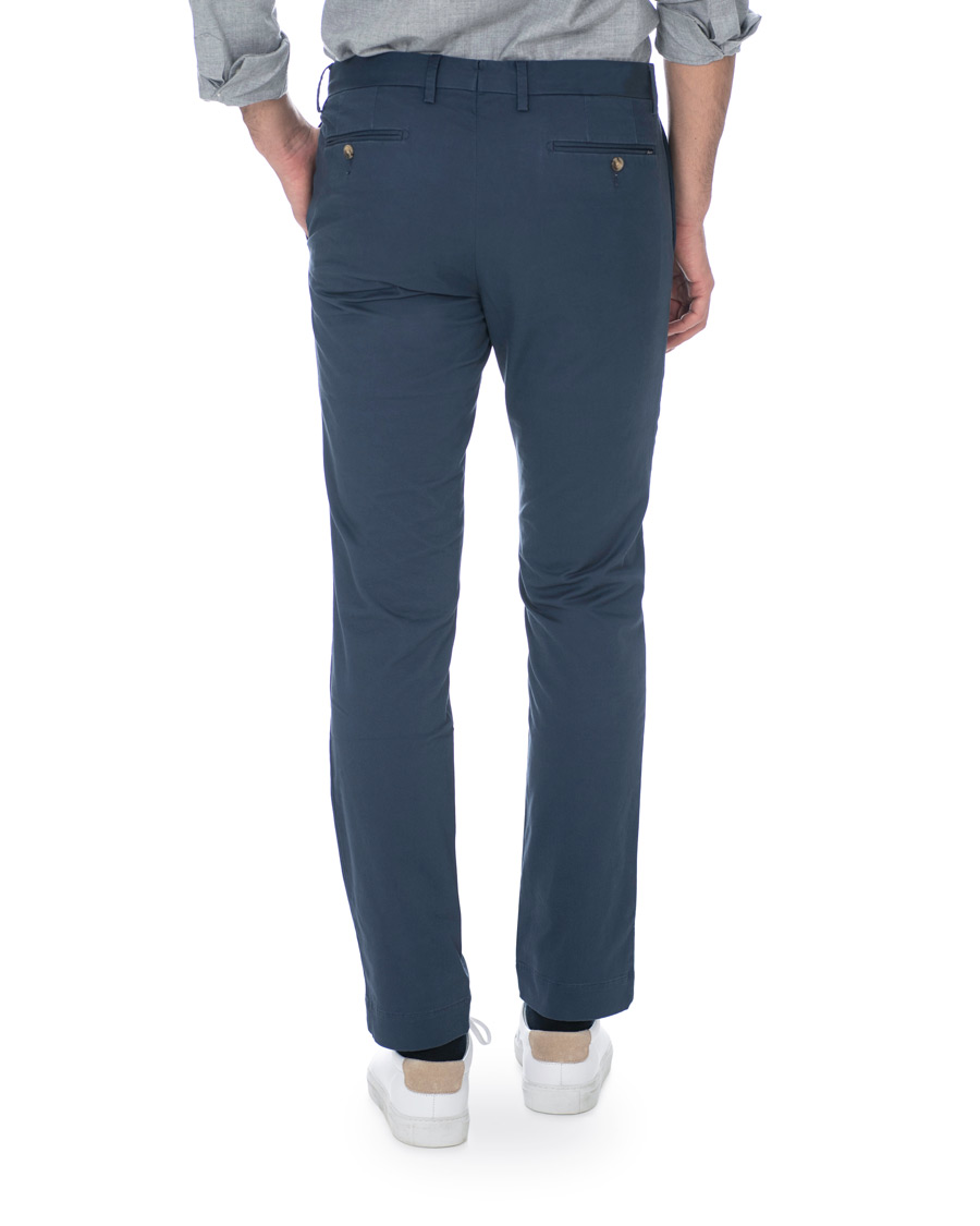Men | Trousers | Polo Ralph Lauren | Slim Fit Stretch Hudson Chino Boston Navy