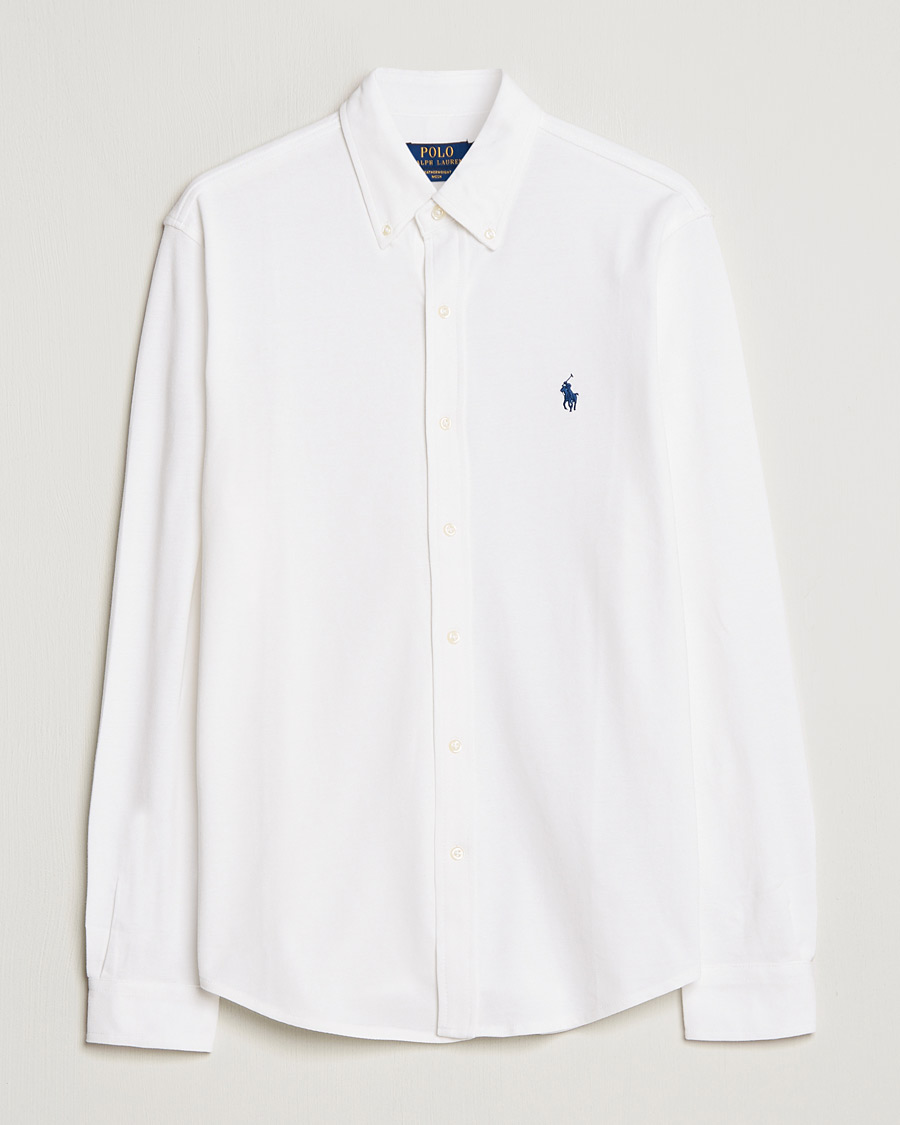 Men | Polo Shirts | Polo Ralph Lauren | Featherweight Mesh Shirt White