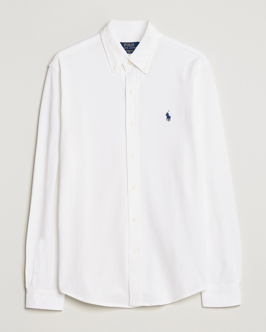 Men | Shirts | Polo Ralph Lauren | Featherweight Mesh Shirt White