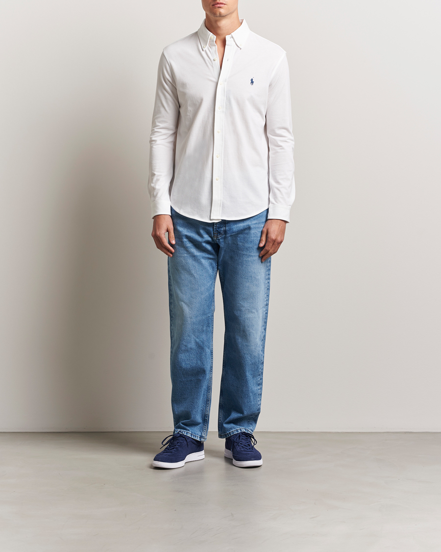 Men | Shirts | Polo Ralph Lauren | Featherweight Mesh Shirt White
