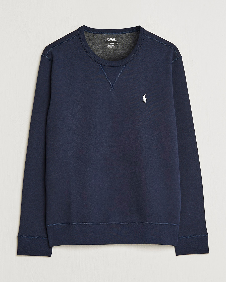 Men | Sweaters & Knitwear | Polo Ralph Lauren | Tech Crew Neck Sweatshirt Aviator Navy