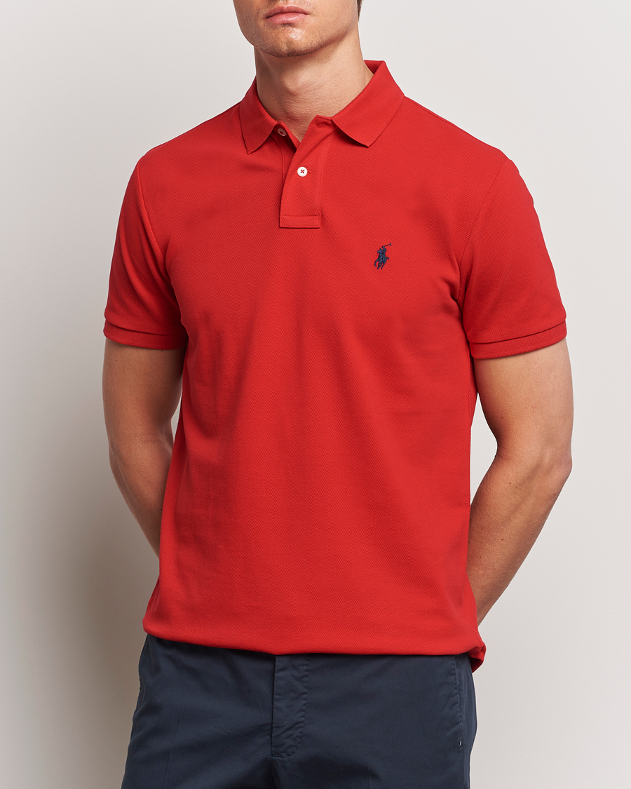 Men | Polo Shirts | Polo Ralph Lauren | Custom Slim Fit Polo Red