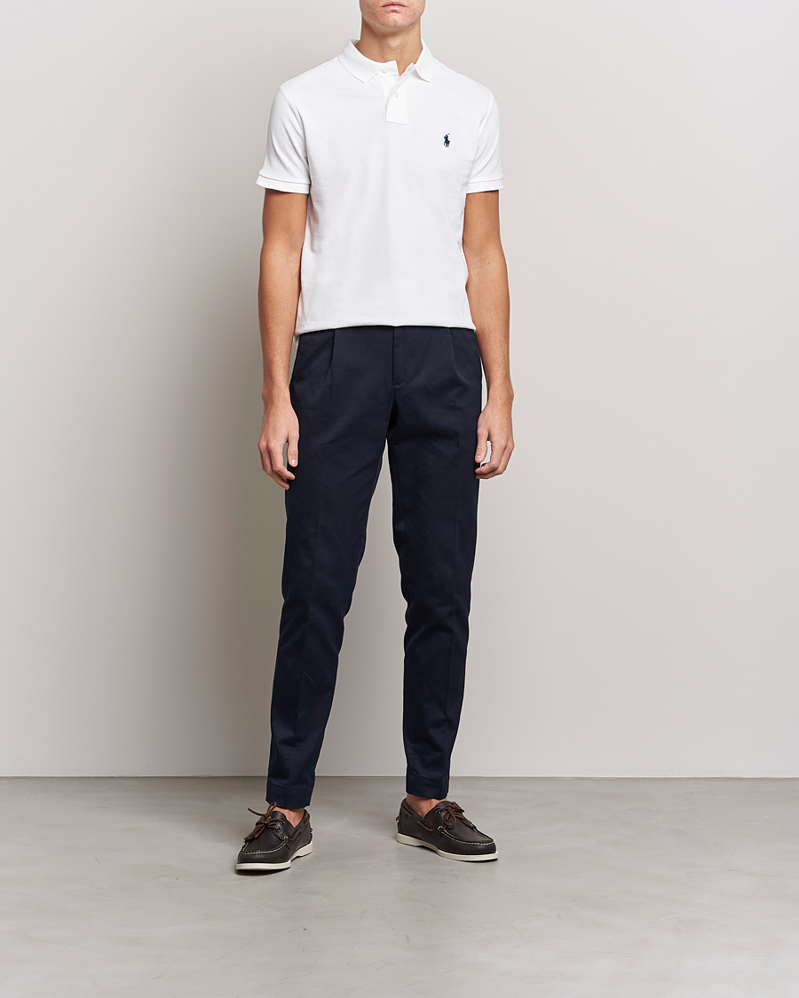 Men | Polo Shirts | Polo Ralph Lauren | Custom Slim Fit Polo White