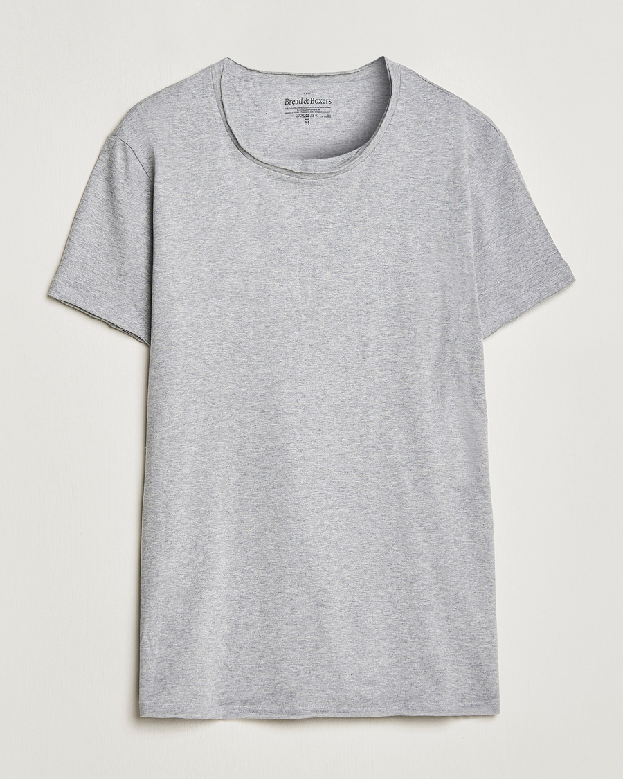 Men | T-Shirts | Bread & Boxers | Crew Neck Relaxed Grey Melange