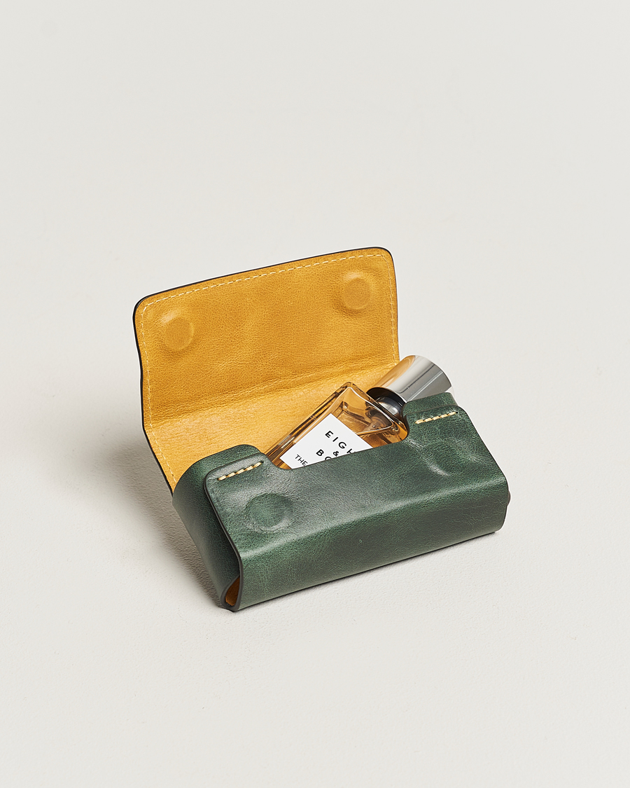 Men |  | Eight & Bob | Perfume Leather Case Forest Green