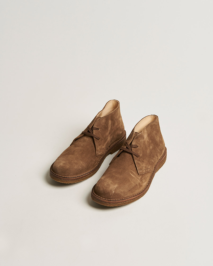 Men | Shoes | Astorflex | Greenflex Desert Boot Dark Khaki Suede