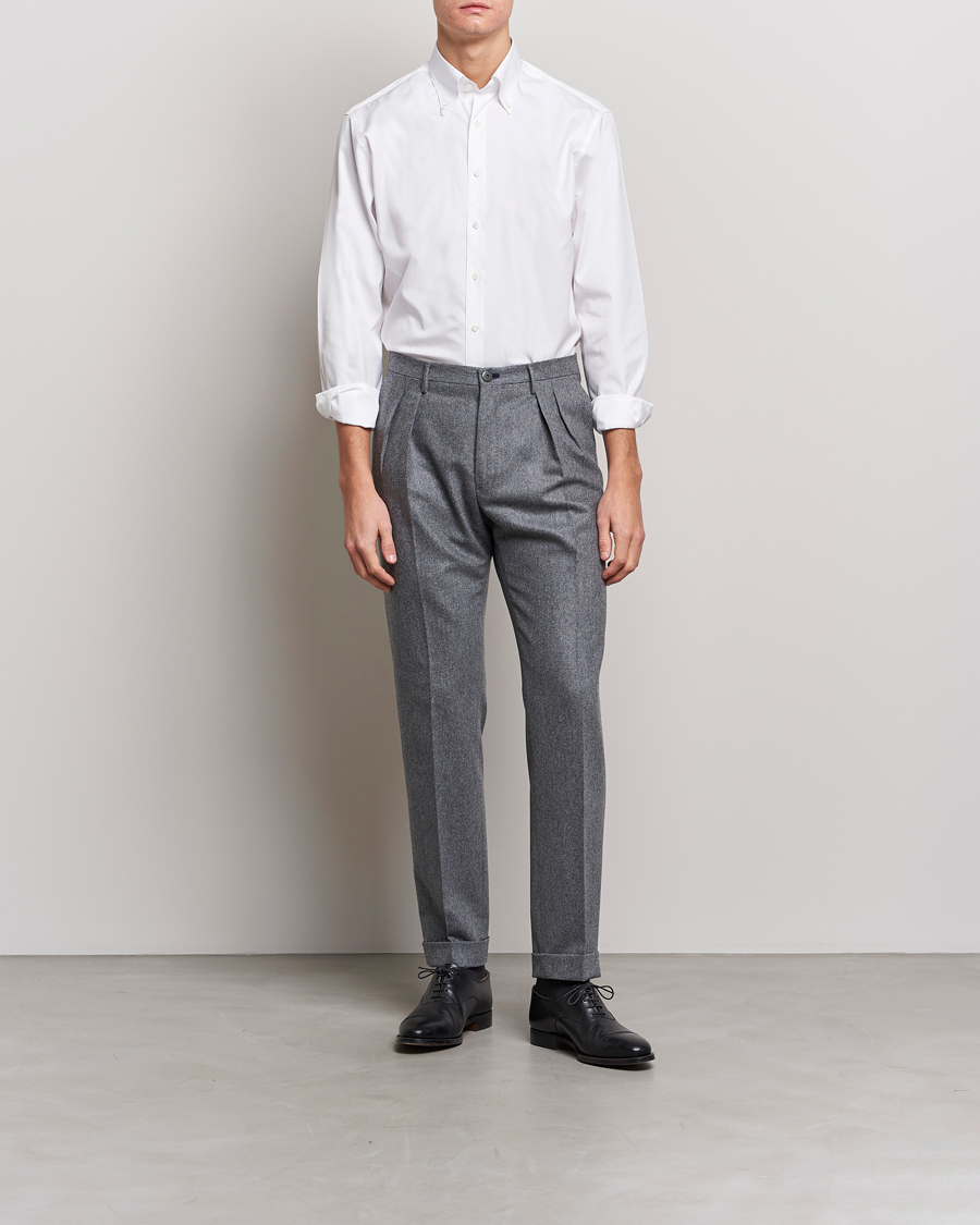 Men | Business & Beyond | Stenströms | Fitted Body Button Down Shirt White