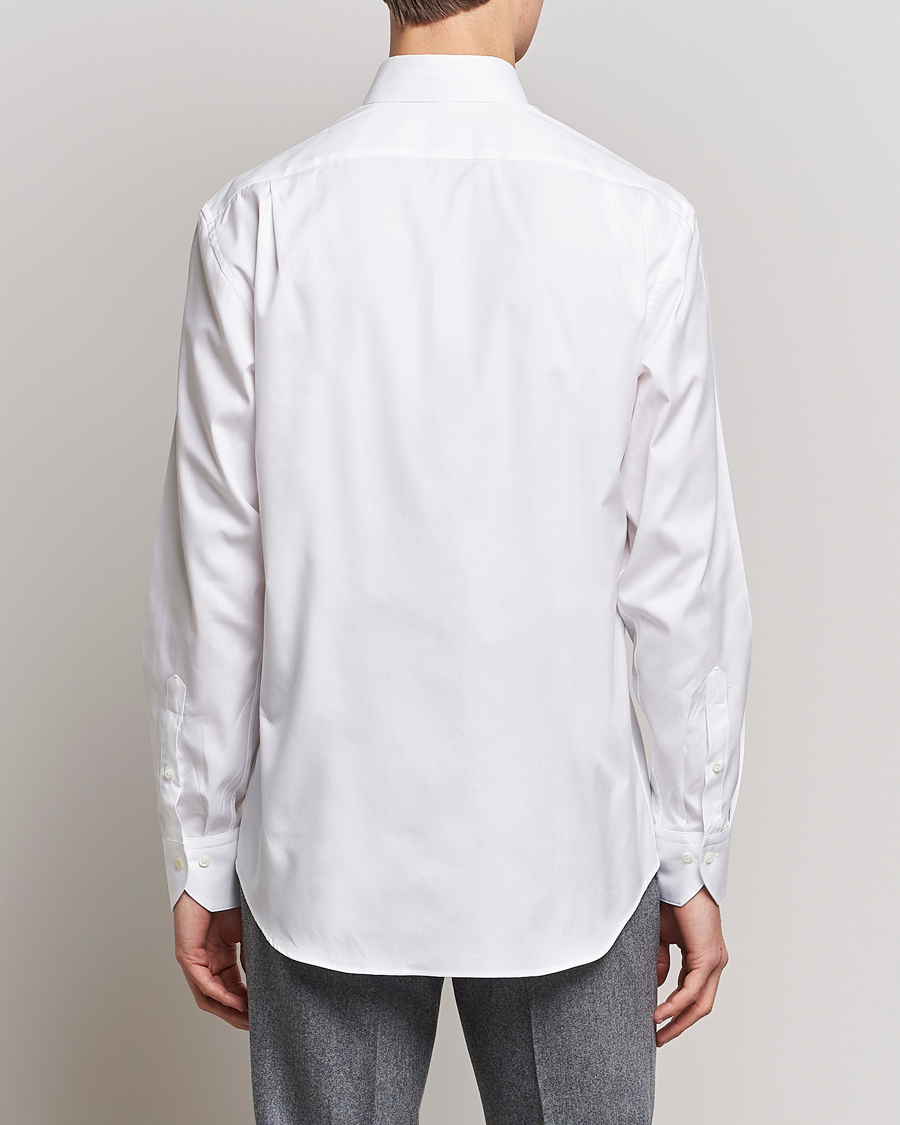 Men | Shirts | Stenströms | Fitted Body Button Down Shirt White