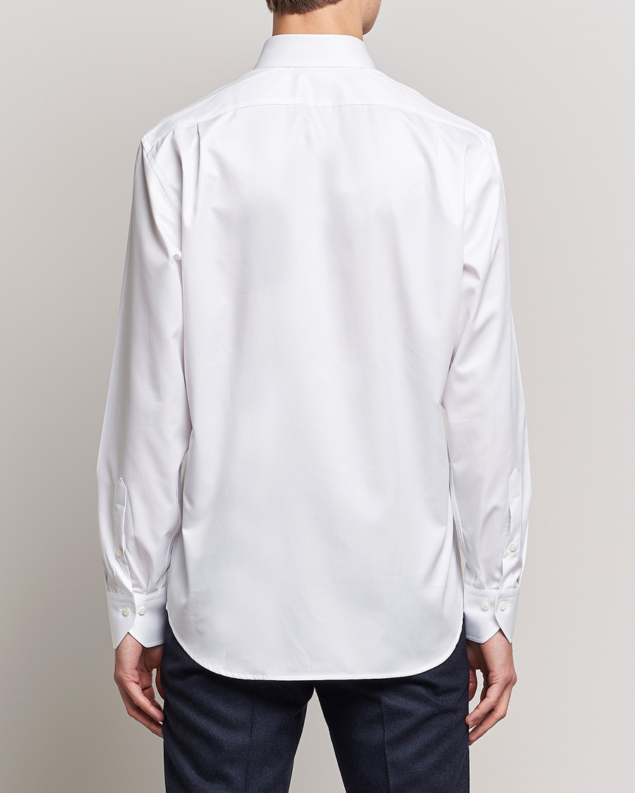 Men | Shirts | Stenströms | Fitted Body Extreme Cut Away Shirt White