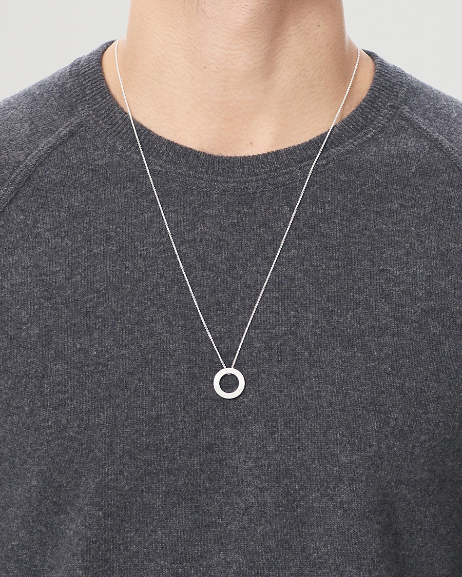 Men | Accessories | LE GRAMME | Circle Necklace Le 2.5  Sterling Silver