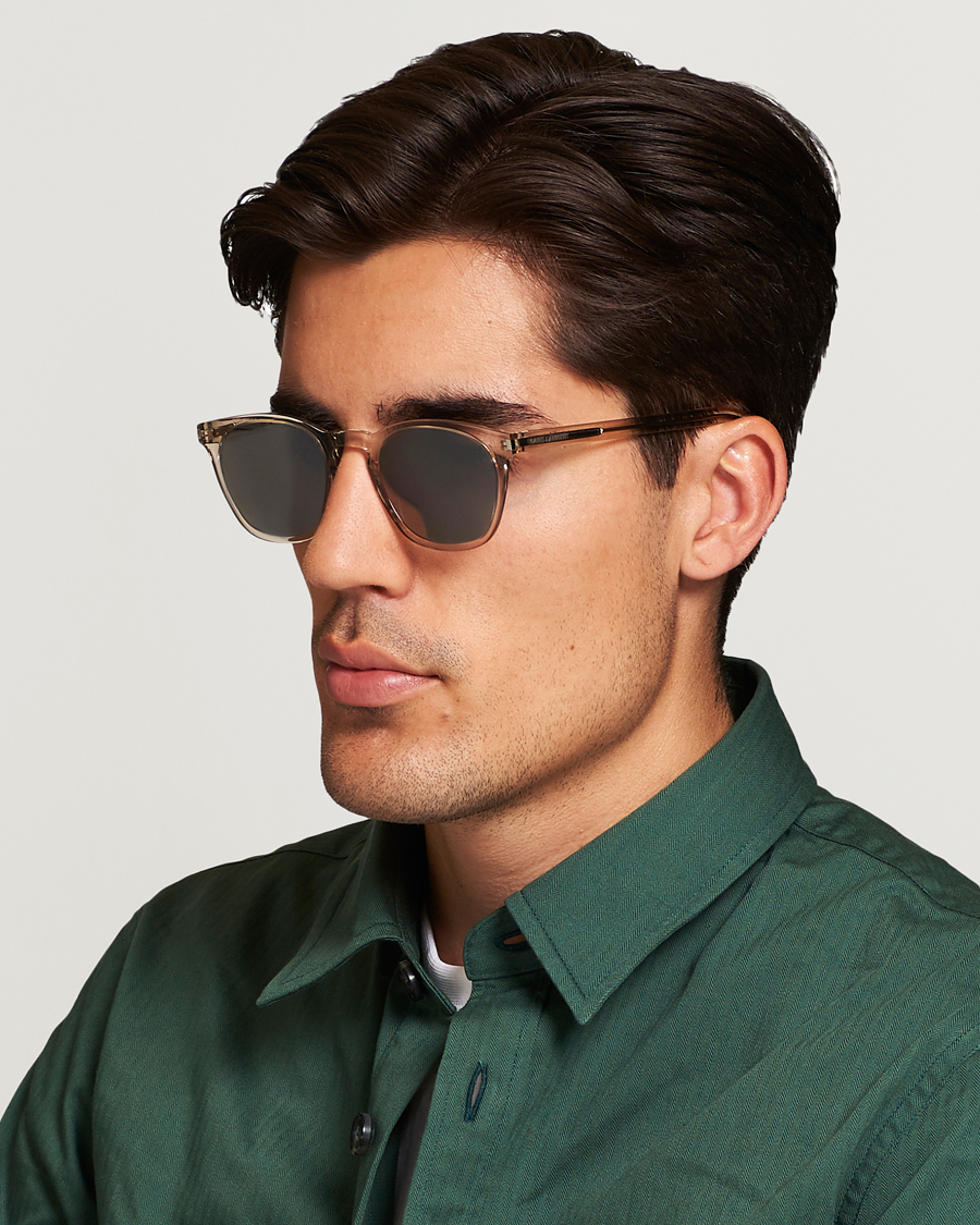 Men | Sunglasses | Saint Laurent | SL 28 Sunglasses Beige/Silver