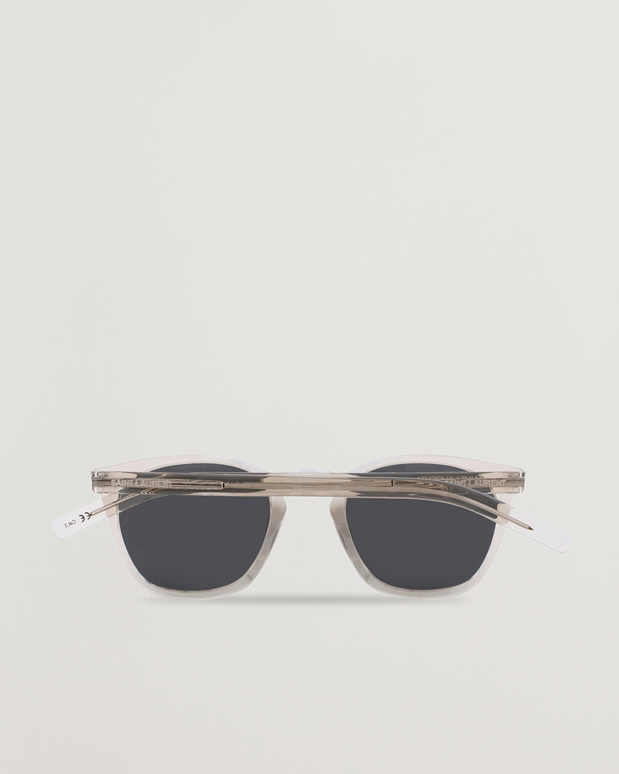 Men | Sunglasses | Saint Laurent | SL 28 Sunglasses Beige/Silver