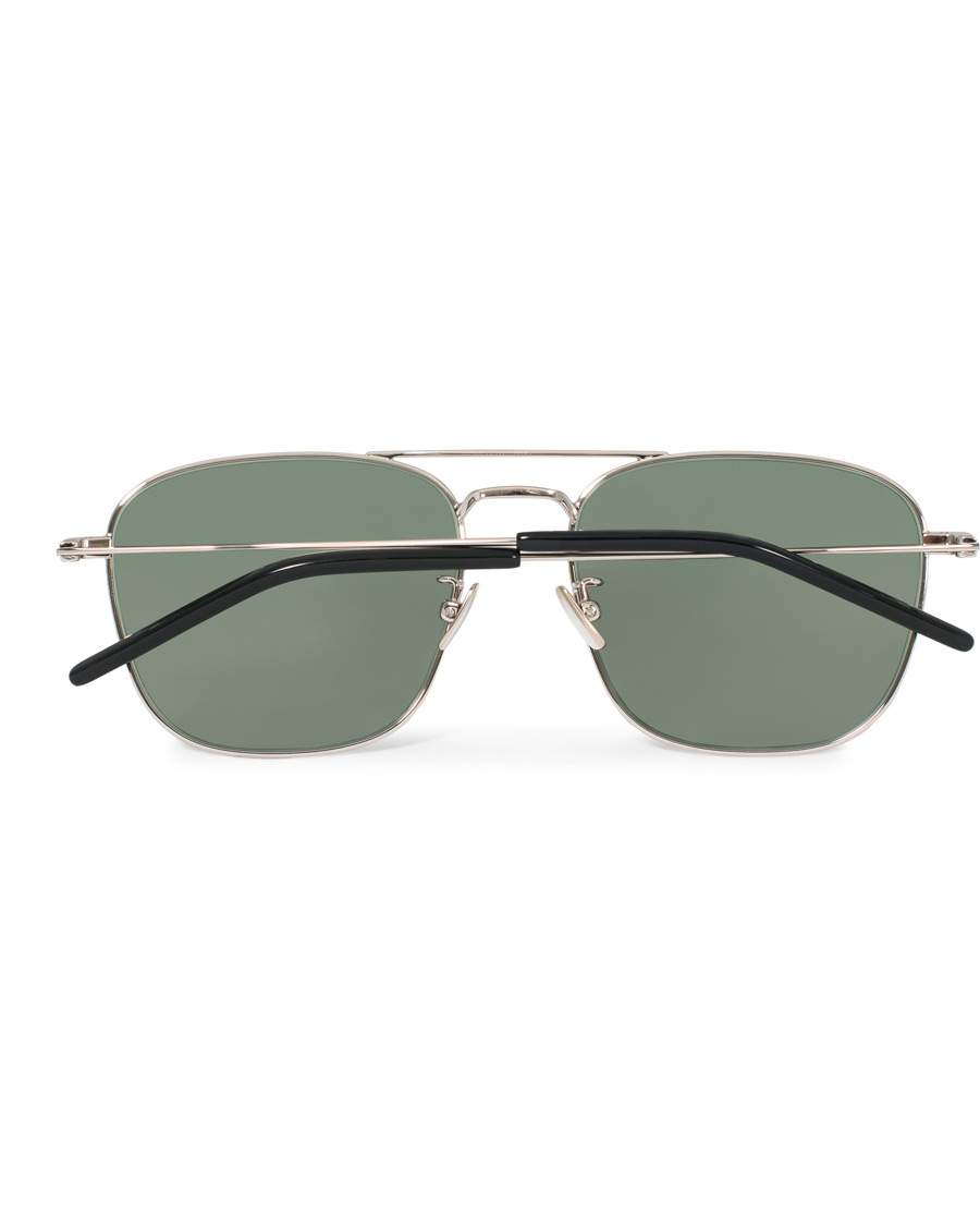 Men | Saint Laurent SL 309 Sunglasses Silver/Green | Saint Laurent | SL 309 Sunglasses Silver/Green