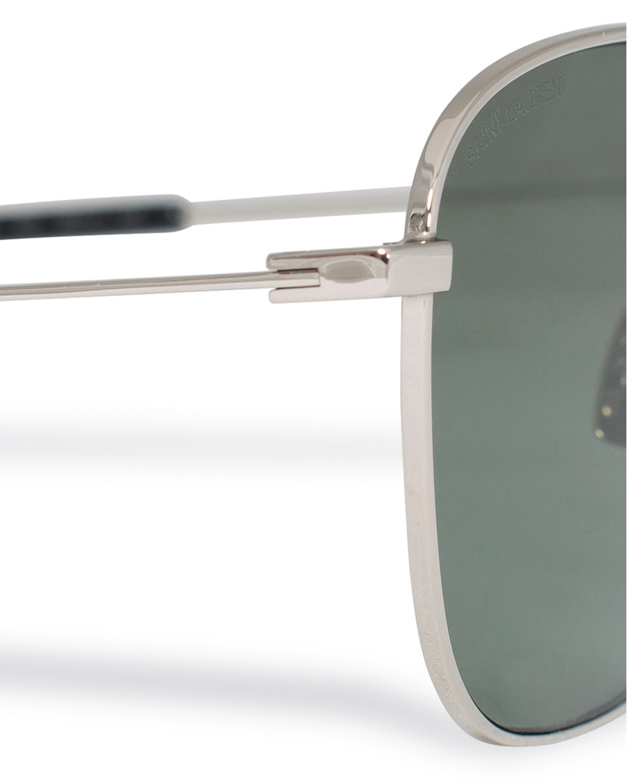Men | Saint Laurent SL 309 Sunglasses Silver/Green | Saint Laurent | SL 309 Sunglasses Silver/Green