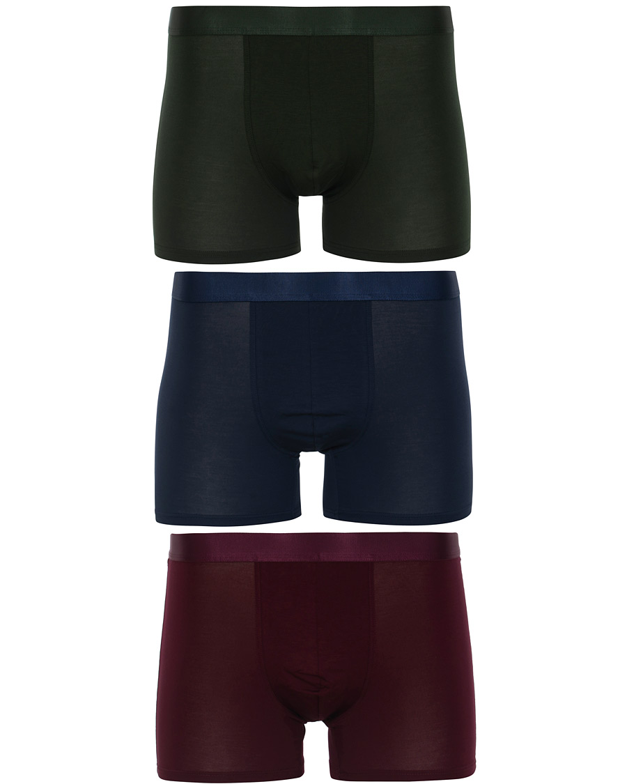 Men | Underwear & Socks | CDLP | 3-Pack Boxer Briefs Army Green/Navy Blue/Burgundy