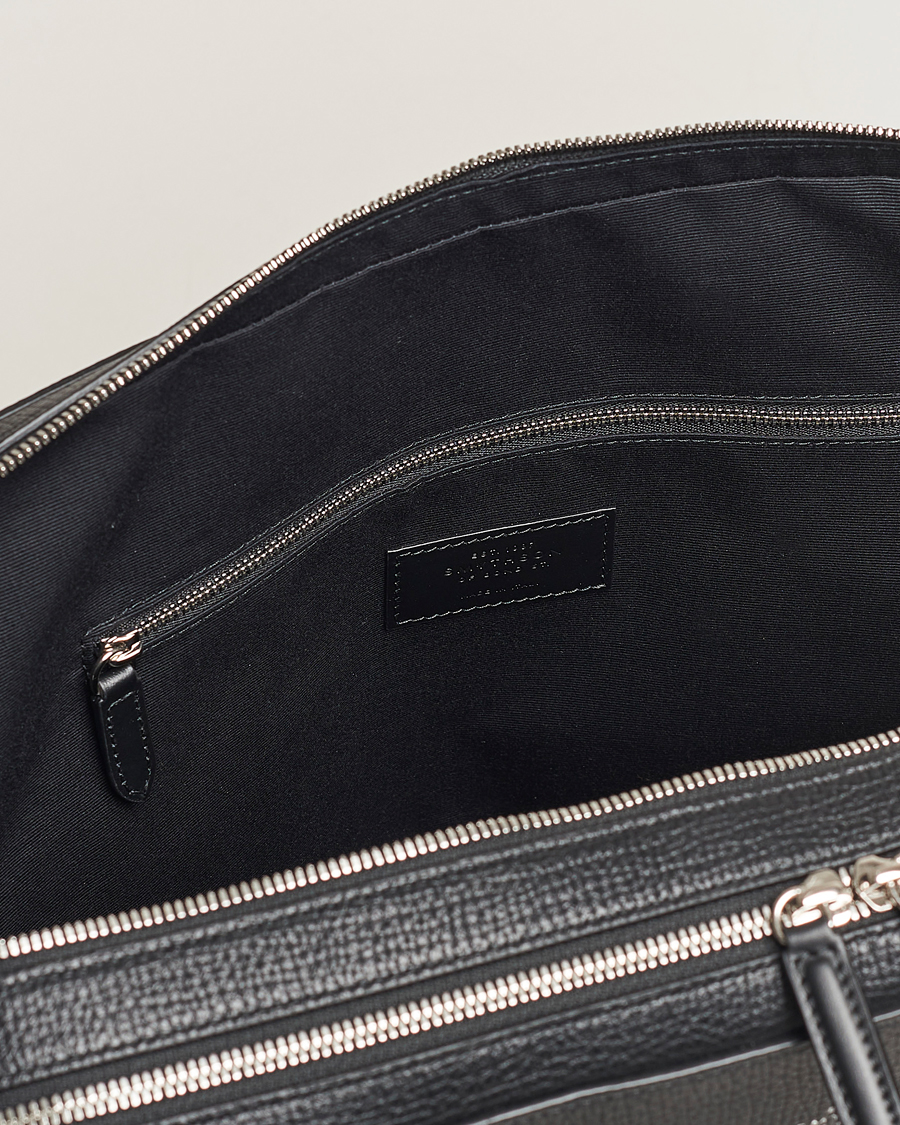 Men | Smythson Ludlow Large Briefcase With Zip Front Black | Smythson | Ludlow Large Briefcase With Zip Front Black