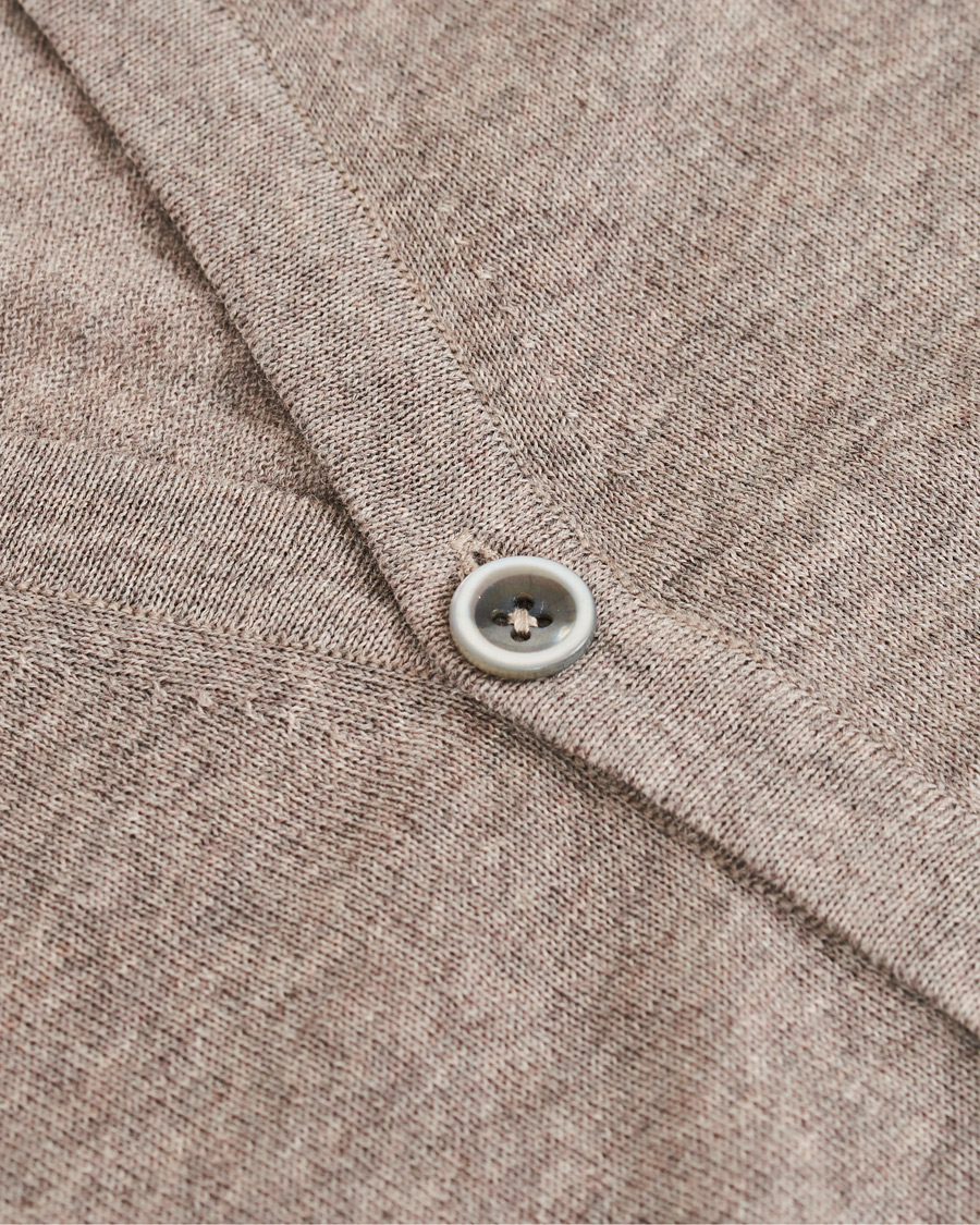 Men | Sweaters & Knitwear | Stenströms | Merino Zegna Knitted Cardigan Beige