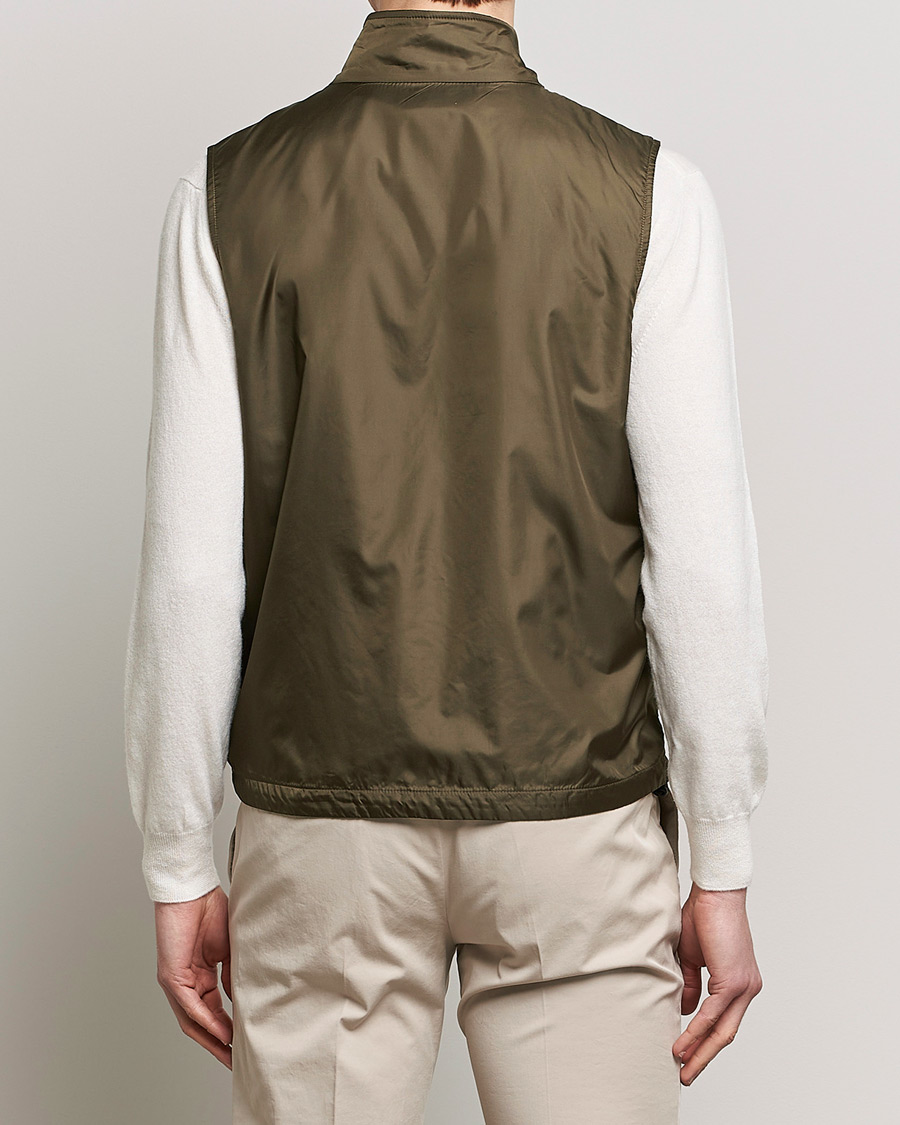 Men | Gilets | Aspesi | Vernes Nylon Gilet Dark Military