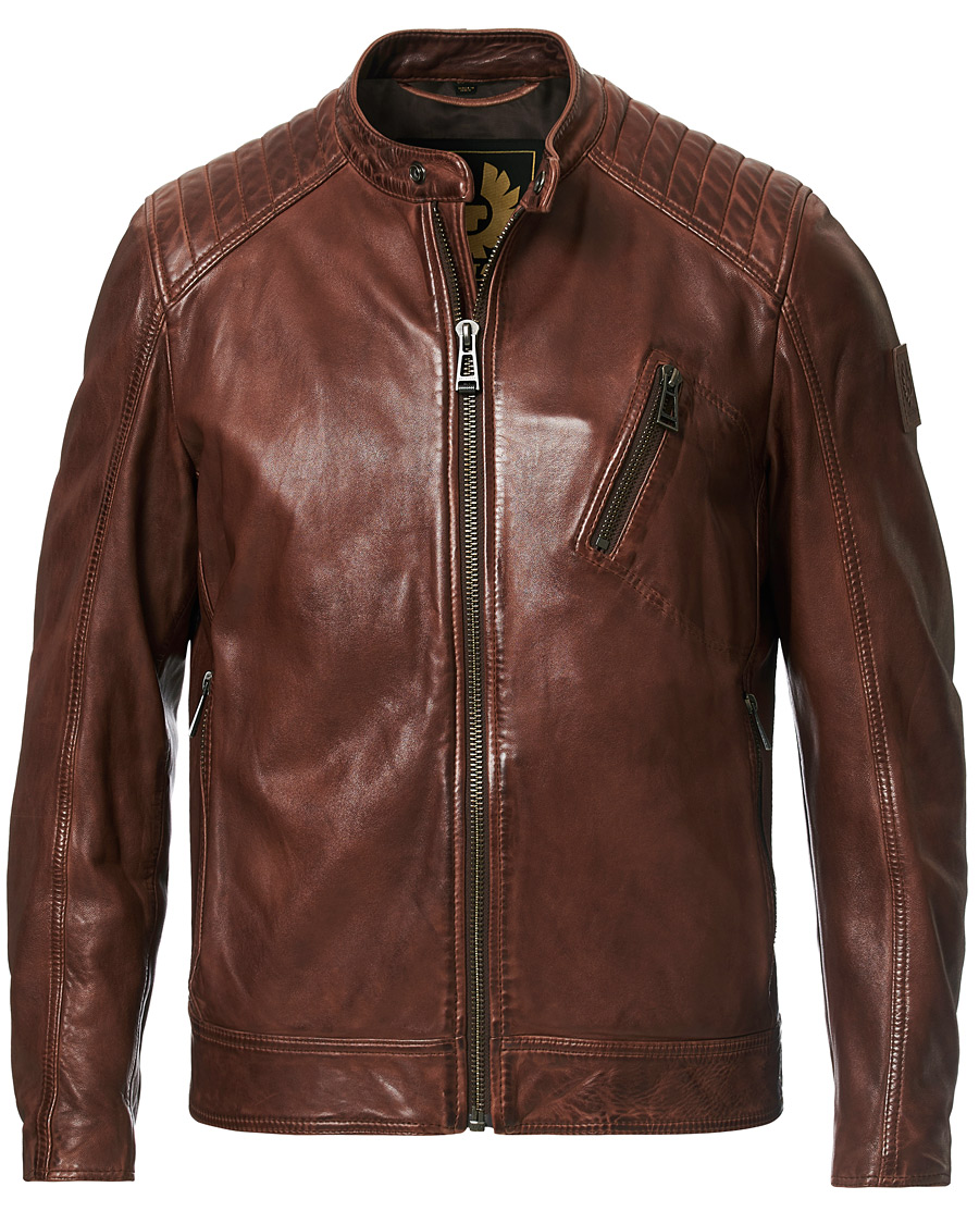 Men | Coats & Jackets | Belstaff | V Racer 2.0 Leather Jacket Light Brown